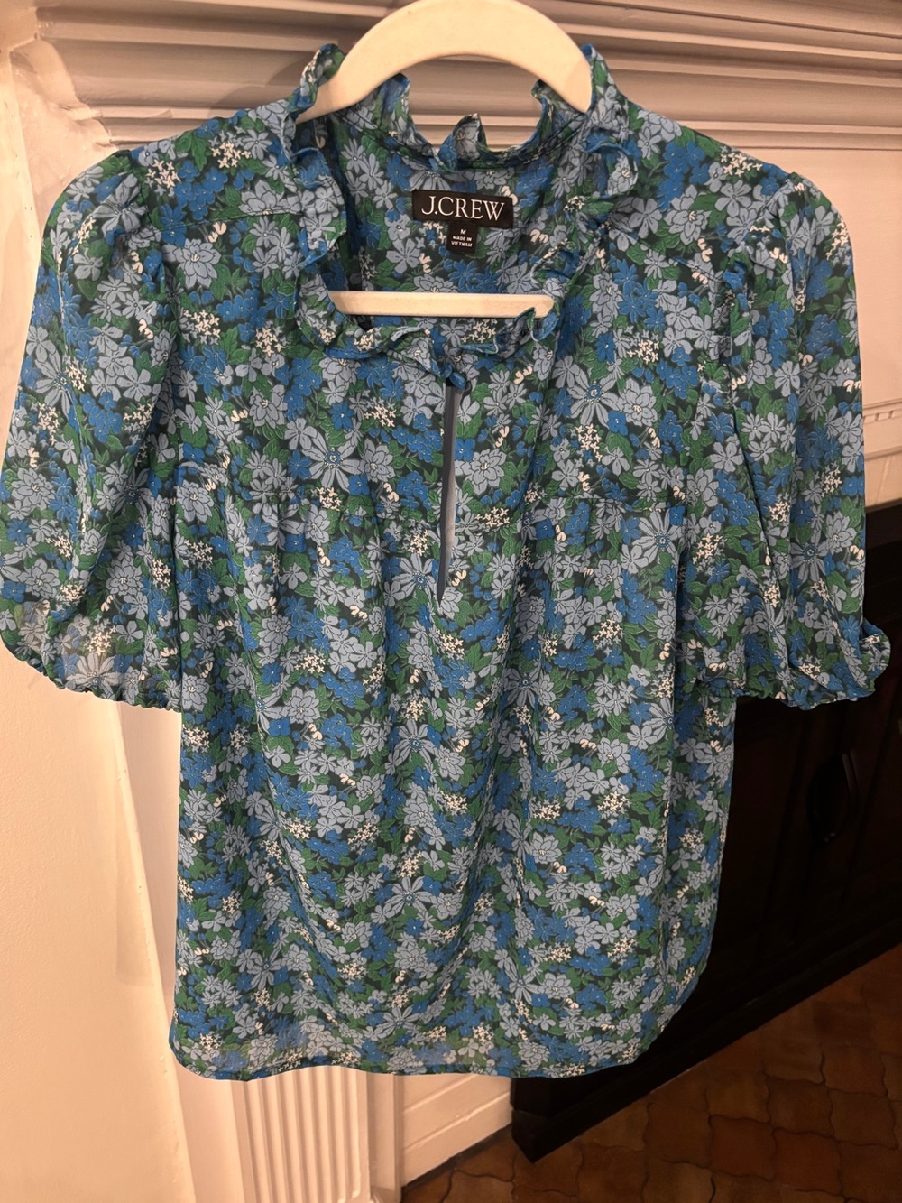 JCrew floral blouse